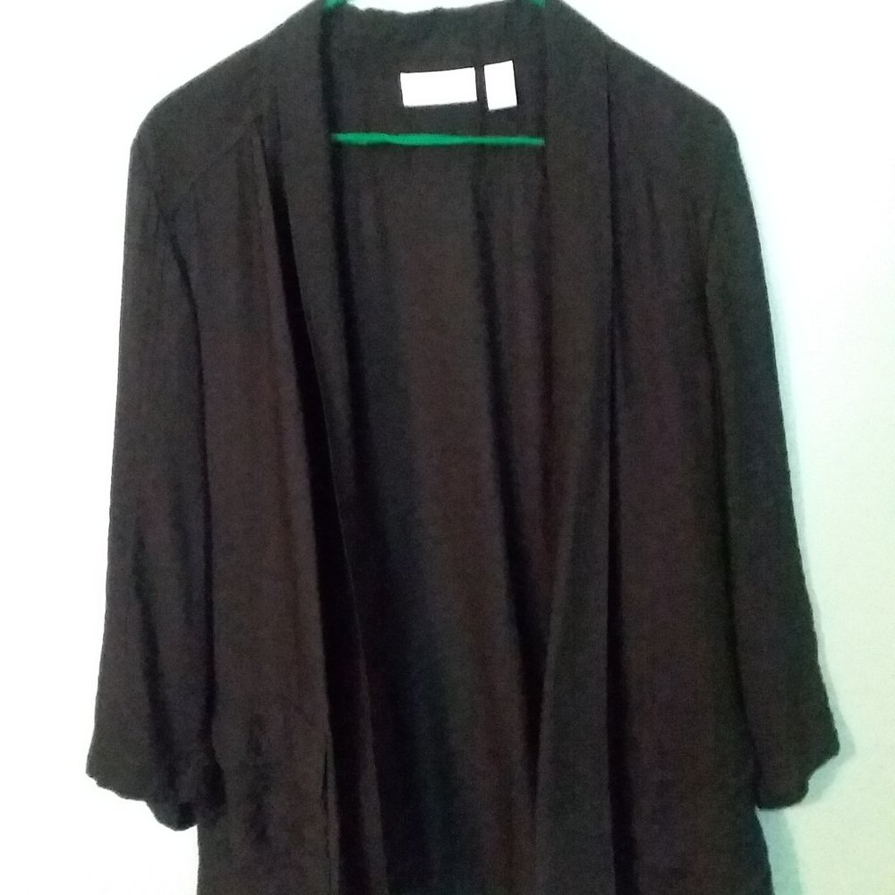 Chico's unstructured black blazer